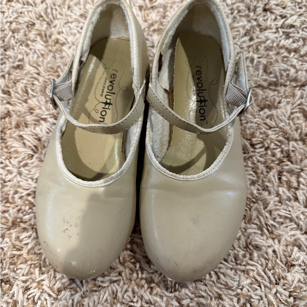 Revolution Kids Beige Mary Jane Tap Shoes